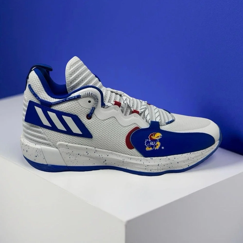adidas Dame 7 EXTPLY Kansas Jayhawks Player Exclusive Basketball Shoes Size 16 - Picture 7 of 16